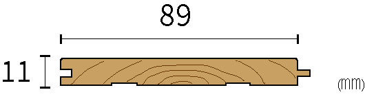 89ミリ幅 羽目板